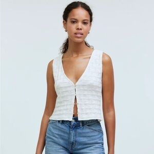 Madewell Basketweave Sweater Tank, Size Small
